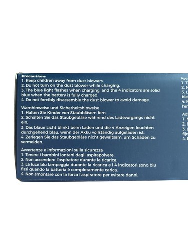 Compressed Air Duster 6 Nozzles Adjustable 3 Speed Modes 9000mAh Multi Purpose - 第 7/8 張圖片