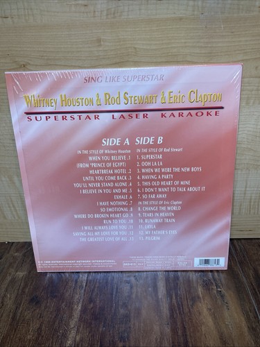 Whitney Houston. Rod Stewart. Eric Clapton. Karaoke láser Superstar. - Imagen 2 de 4