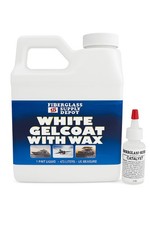 Fiberglass Supply Depot White Gelcoat with Wax   UV-Resistant Marine Gelcoat ...
