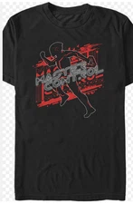 Master Control Silhouette Futuristic Sci-Fi Grid Inspired Graphic T - Shirt