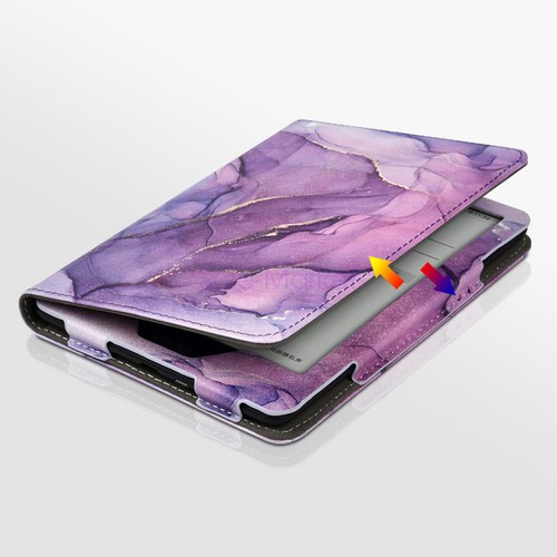 Handheld Leather Case Compatible Kindle Paperwhite 11th 12th Gen Stand Feature - Picture 8 of 37