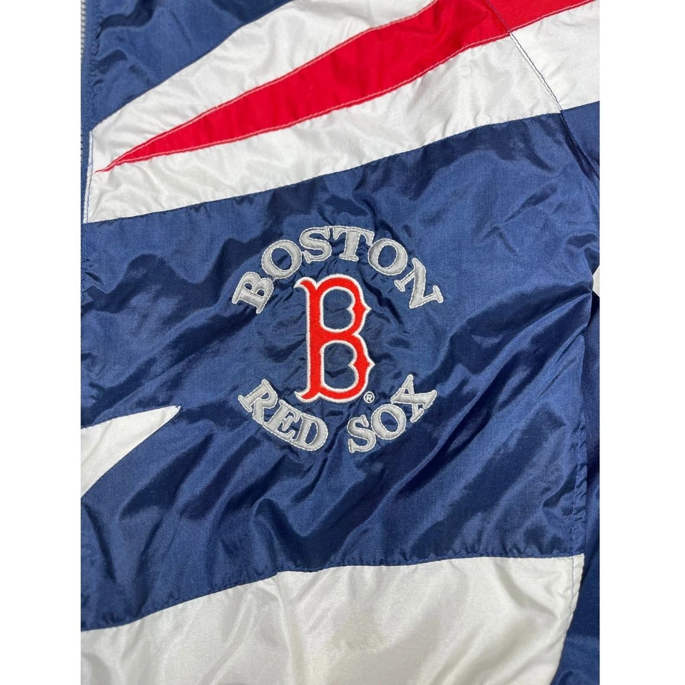 Vintage Boston Red Sox Zip Up Wind Breaker Jacket Size Large - Genuine Stuff - Image 4 of 4