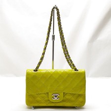 Chanel Shoulder Bag Matelasse Green Lamb Skin 4496294