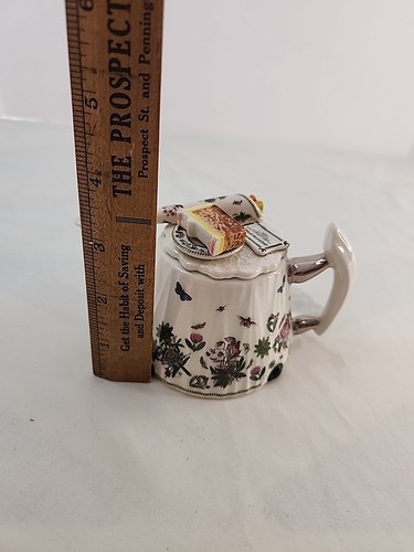Portmeirion Botanic Garden 35th Anniversary Congratulations Miniature Teapot - Picture 11 of 11