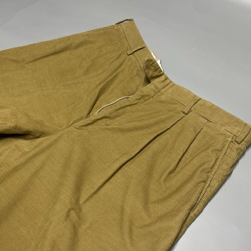 Brioni Cortina Tan Pure Super BaumWool Pleated Mens Trouser Size 53 - Picture 4 of 13