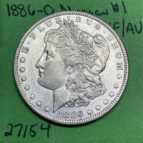 1886 O Morgan Dollar $1 XF / AU Extra Fine / About Uncirculated 90% Silver Coin