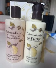 Crabtree & Evelyn Citron Honey Coriander Body LOTION and Body WASH 250ml