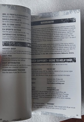 NHL 11 Microsoft Xbox 360 PAL Instruction Manual Booklet ●Only● *Free Fast Post - Picture 6 of 6