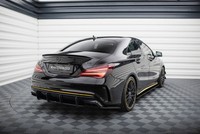 Heckansatz Diffusor Passend FüR Mercedes-Amg CLA 45 C117 FL Mit Aero Paket Schwa
