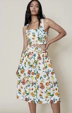 64 Rachel Antonoff  Antonia Top and Vinne Skirt set 6 in citrus tomatoes