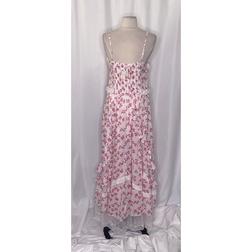 NWT!! FREE PEOPLE Intimately Hearts Desire Bodysuit Maxi Dress Floral Large - Picture 9 of 15