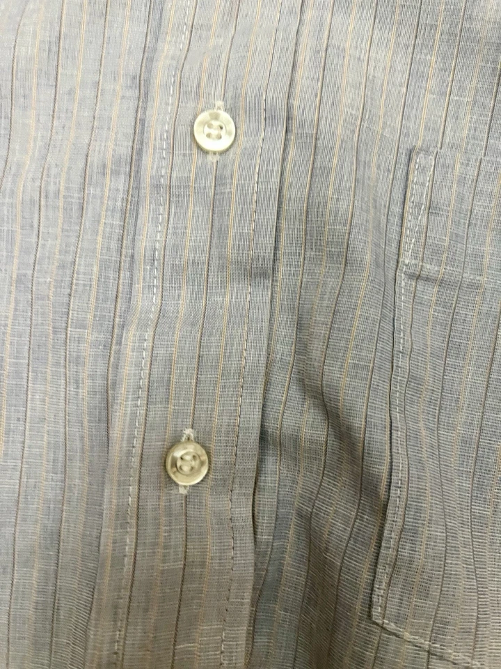 Camisa Flecha Vintage Años 60 Hombres 16 Grande Decton Paño Ancho Azul Vestido ¡NUEVA SIN EXISTENCIAS! Foto 3 de 4