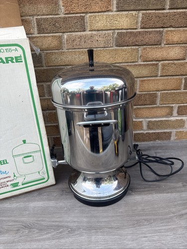Vintage Farberware 12-55 Cup Electric Coffee Stainless Steel Percolator Urn 155A - Picture 4 of 10
