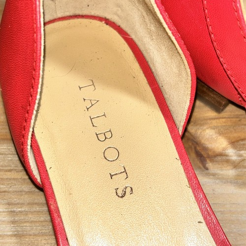 Talbots Damen-Sandalen rot Lackleder flach Knöchelriemen Größe 7,5 - Bild 10 von 16