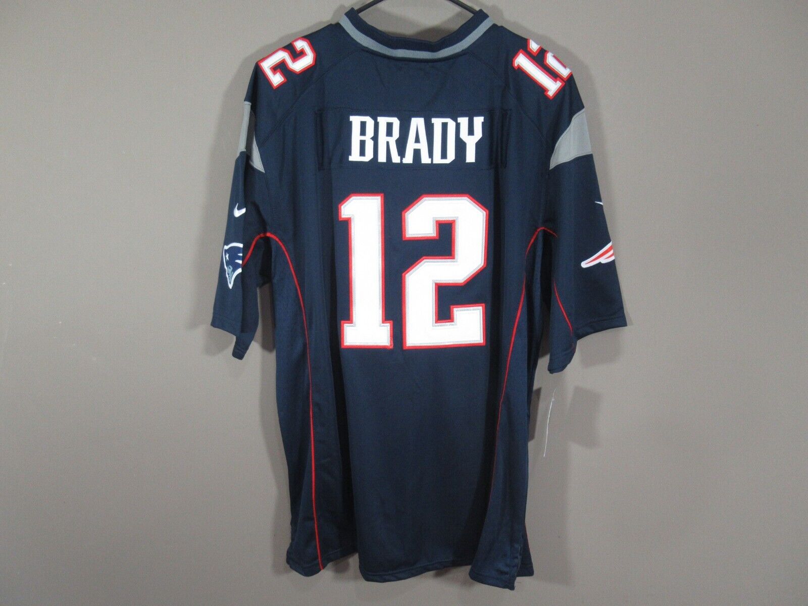 Tom Brady #12 New England Patriots Super Bowl 53 LIII Jersey Navy Blue Size 2XL