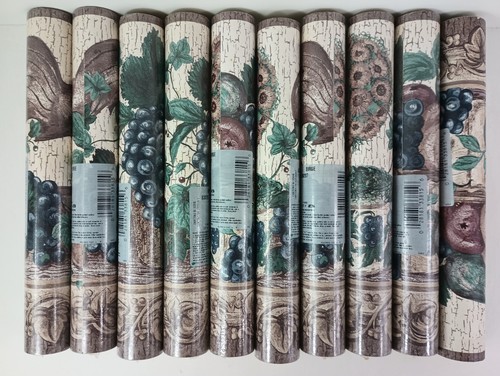 10 Birge Wallpaper Border Fruit Pattern Prepasted England 5 Yards Lot of 10 - Picture 4 of 5