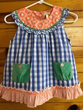 Matilda Jane Picnic Pie Tunic Top EUC Girls Happy and Free Pocket Shirt Size 10