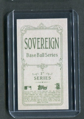 2020 Topps T206 Sovereign Back Parallel Brendan McKay RC Rays - Picture 2 of 2