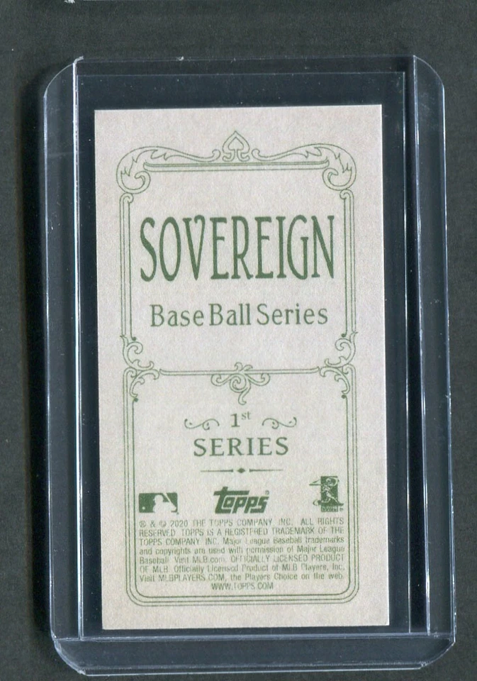 2020 Topps T206 Sovereign Back Parallel Brendan McKay RC Rays - Image 2 of 2