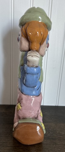 Vintage Turnabout Clown Bank 10,5"" Happy/Traurig Dbl einseitig handbemalt Keramik - Bild 4 von 6