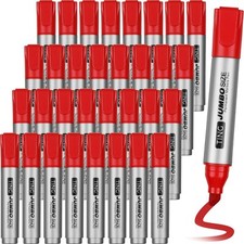 32 Pcs Jumbo Permanent Markers Bulk Large Chisel Tip Permanent Markers Waterp...