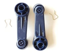 NEW PAIR Window Crank Lever Handle DARK-BLUE Toy Tacoma, T100, Pickup