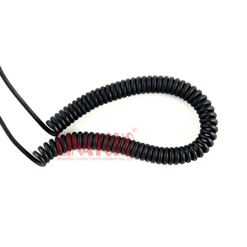 Wysuwana sprężyna Walkie Talkie Słuchawki Mikrofon Curliness Wire Uniwersalny K Connect - Zdjęcie 8 z 10
