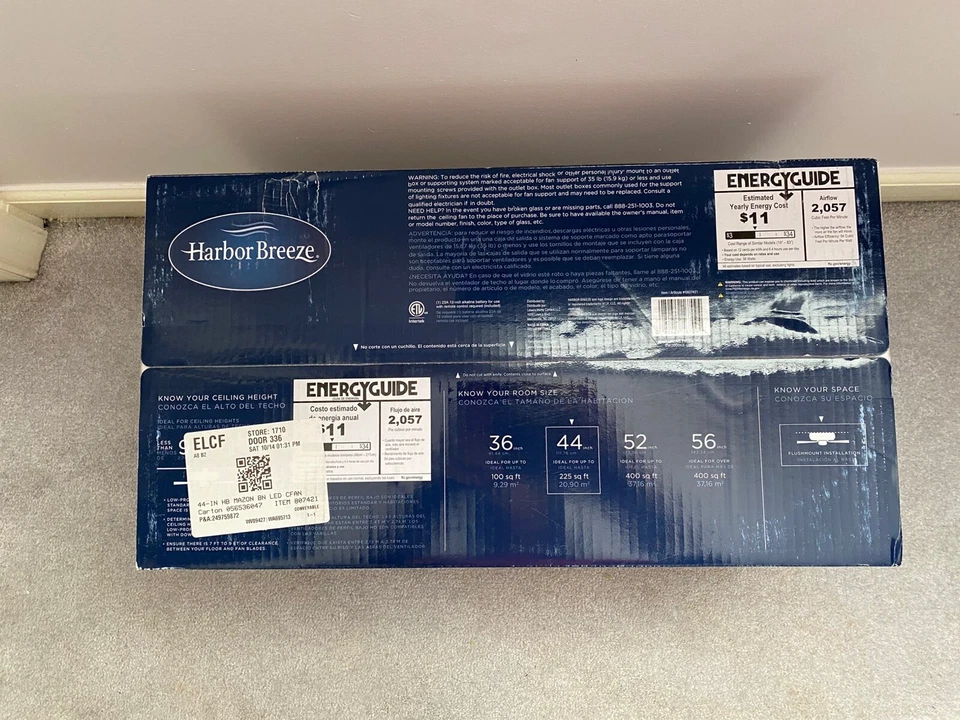 Harbor Breeze Mazon 44-in Brushed Nickel Flush Mount Indoor Ceiling Fan 0807421 - Image 2 of 4