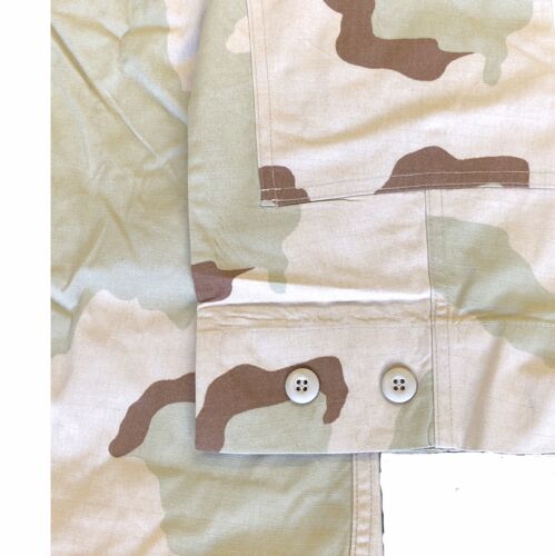 Camisa Chaqueta Camuflaje Militar Mediana Regular Marrón Verde Caqui - Imagen 4 de 5