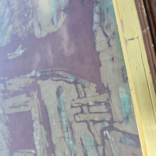 TESSUTO INDIANO CON CORNICE MOLTO GRANDE LINO? ARAZZO QUADRO APPESO A PARETE 148cmx60cm - Foto 14 di 23