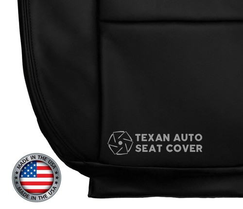 2005 Ford F150 Lariat Super Cab FX4 2WD Driver Bottom Leather Seat Cover Black - Picture 5 of 7