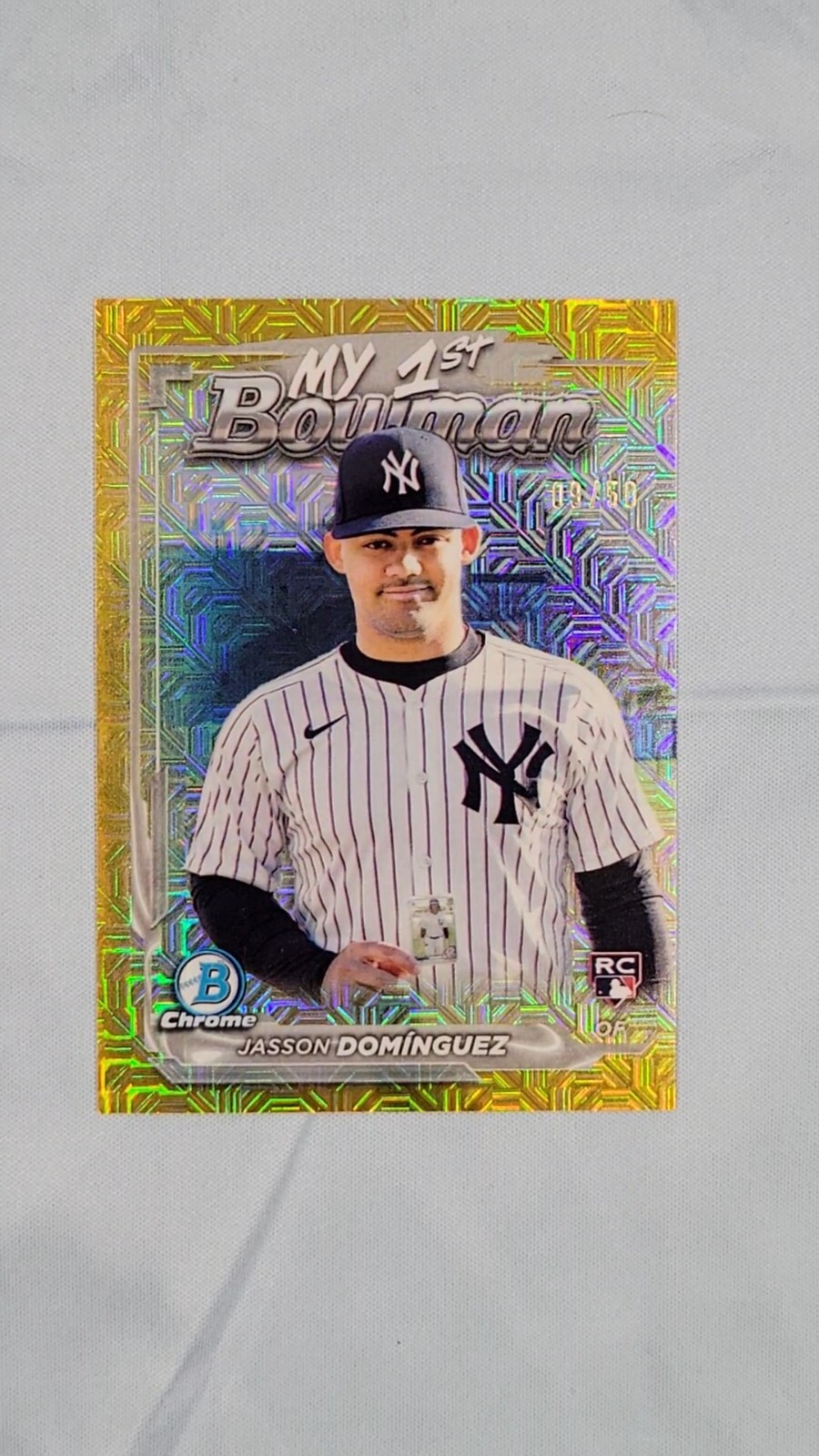 2024 Bowman Chrome Jasson Dominguez My 1st Bowman Gold Mojo Refractor /50 RC
