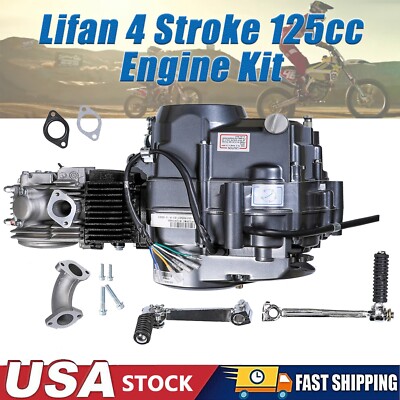Premium Lifan 125cc Manual Engine Motor For XR50 CRF50 XR70 CRF70 ATC70 CT70 Z50