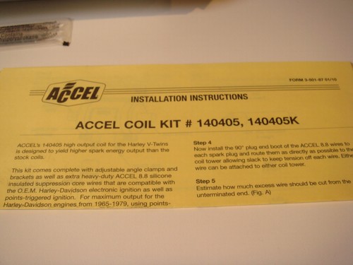 Harley FLH Coil Kit Accel High Energy FXR FXD FXST XL 1965-'99 V-Twin 32-0132 Y3 - Bild 7 von 10