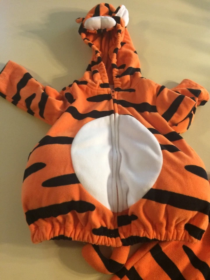 Disfraz CARTER'S Bebé Niño Negro y Naranja 2 piezas Tigre HALLOWEEN, Talla 12 Meses Foto 3 de 4