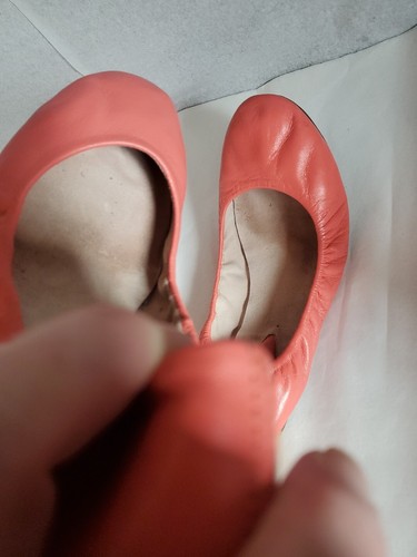 Bloch Sz 38 Salmon Pink Ballet Flats Slippers Elastic Comfortable - Picture 16 of 16