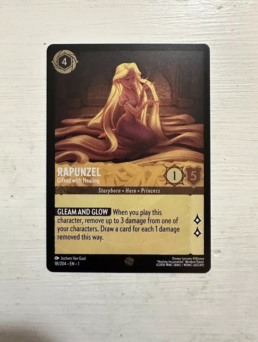 Rapunzel - Gifted With Healing Disney Lorcana Card - Chinese First Chapter  Legendary