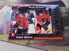 1998-99 Pacific Omega Rookie Card Todd White/Brad Brown #57 Blackhawks