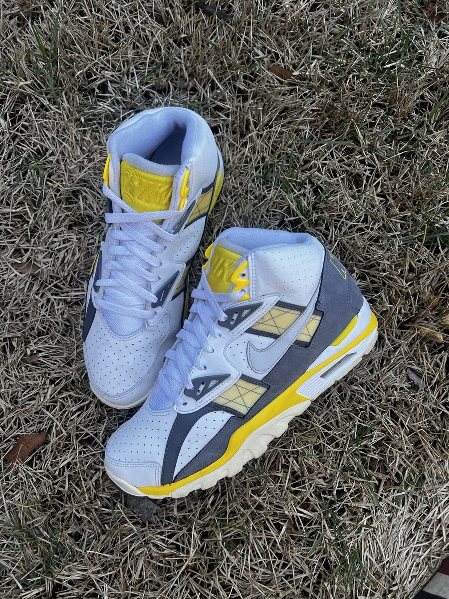 CLEAN Nike Air Trainer SC Size 10 Graphite Lemon Men display picture 3
