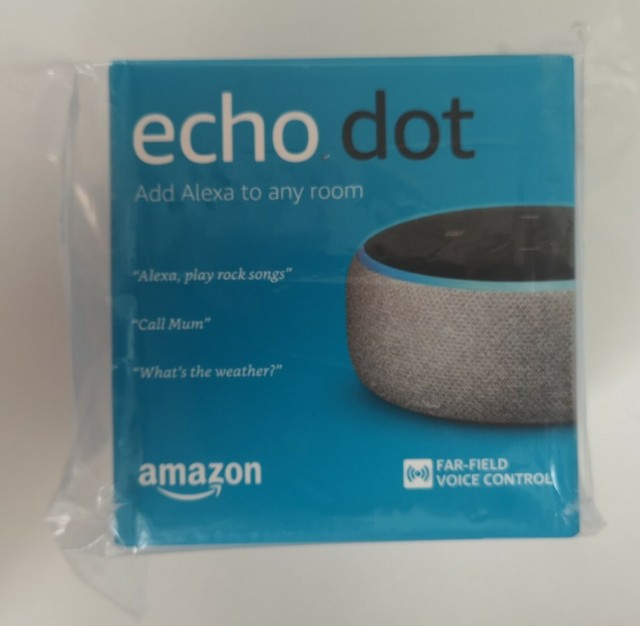 Amazon Echo Dot (3rd Generation) Smart Assistant Haut-Parleur Alexa Bruyère Gris UR11533 Amazon Echo Dot (3rd Generation) Smart Assistant Haut-Parleur Alexa Bruyère Gris UR11533