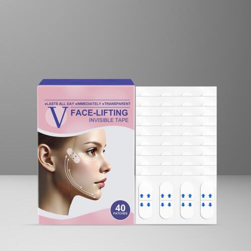 V-Face Lifting unsichtbares Klebeband, V-Facelift Tape mit Bändern, Hals Ta T7N7 - Bild 16 von 18