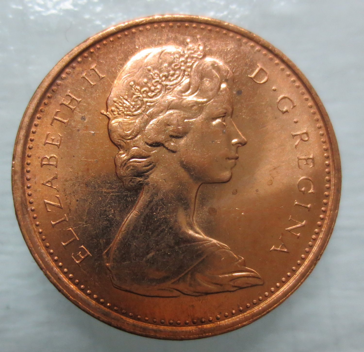 1975 CANADA 1¢ BRILLIANT UNCIRCULATED PENNY COIN