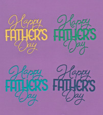 HAPPY FATHERS DAY 7 die cuts scrapbook cards
