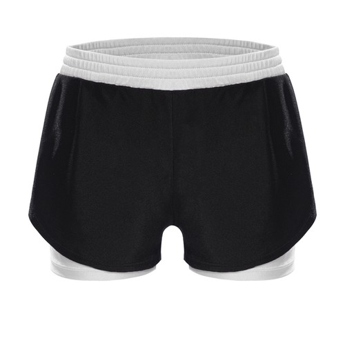 Kids Girls Bottoms Gym Shorts Fitness Pants Jogging Activewear Casual Athletic - Picture 28 of 39