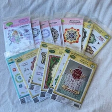 JustRite Papercraft Cling Rubber Stamp Sets & Backgrounds - Open Stock