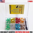 (2 Pack)120 Assorted Car Truck Mini Low Profile Fuse + removal tool
