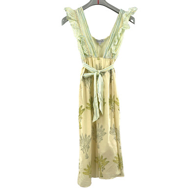 Ash & Eden Anthropology Santi Sleeveless Midi Dress Women's XS Sleeveless