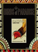 Mayreau 2011 - Birds of Paradise - Souvenir Sheet - MNH