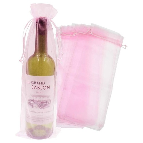 20pc Wine Packaging Bag Travel Organza Drawstring Bags Wedding Party Home Decor - Picture 14 of 58