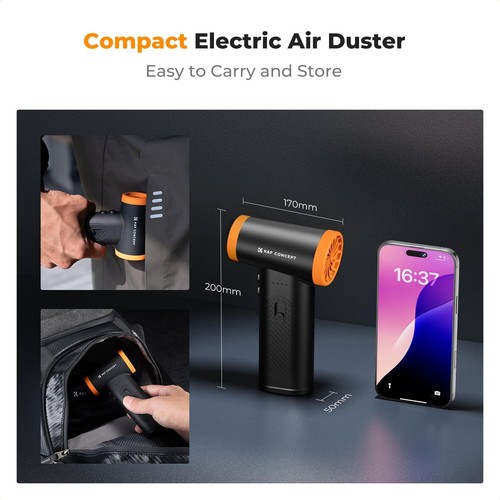 K&F Concept 120000 obr./min Elektryczna dmuchawa do pyłu Akumulator Air Duster PC Czyszczenie - Zdjęcie 4 z 8